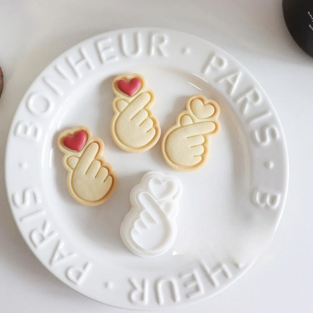 Kitchen Baking Cake - แม่พิมพ์คุกกี้รูปท่าทางแสดงความรัก แม่พิมพ์คุกกี้ขนาดเล็ก แม่พิมพ์ตัดเค้กฟองดอง 3 มิติ อุปกรณ์ทำขนม