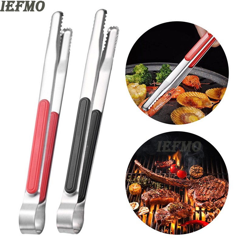 Kitchen Baking Ware - ที่คีบอาหารสแตนเลสสำหรับปิ้งย่าง บาร์บีคิว ทำอาหาร ใช้กับหม้อไฟ บุฟเฟ่ต์ คีบขนมปัง