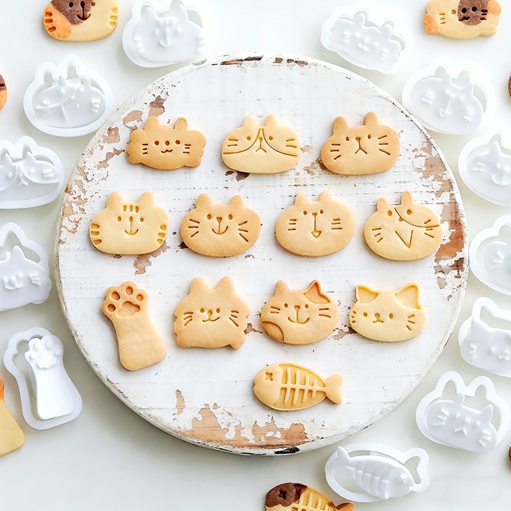 Kitchen Baking Items - แม่พิมพ์คุกกี้รูปแมวน่ารัก DIY อุปกรณ์ทำขนมสำหรับครัว