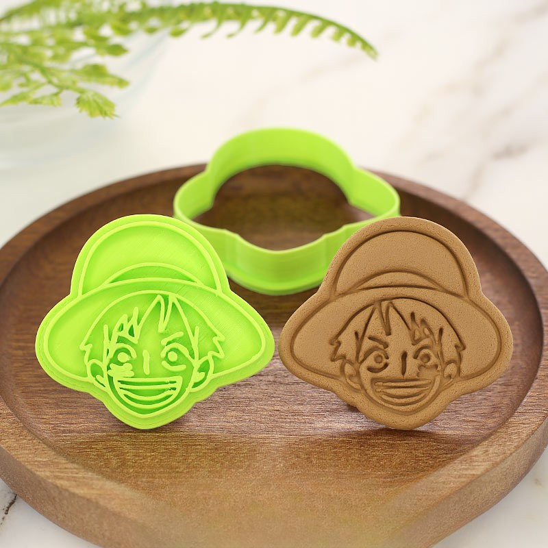 Kitchen Baking Items - แม่พิมพ์ทำขนมวันพีซ ลูฟี่ โซโล ช็อปเปอร์ รูปหัวกะโหลก แม่พิมพ์คุกกี้