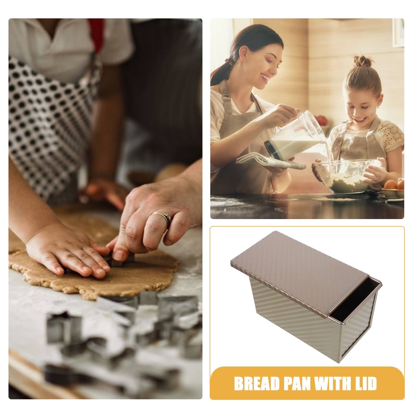 แม่พิมพ์อบขนมปังโลหะทรงสี่เหลี - Kitchen Baking Pans บทวิจารณ์และราคา