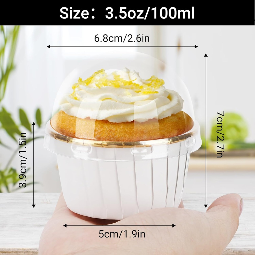 50 pcs มัฟฟินถ้วยกระดาษ Cupcak - Kitchen Baking Cake บทวิจารณ์และราคา