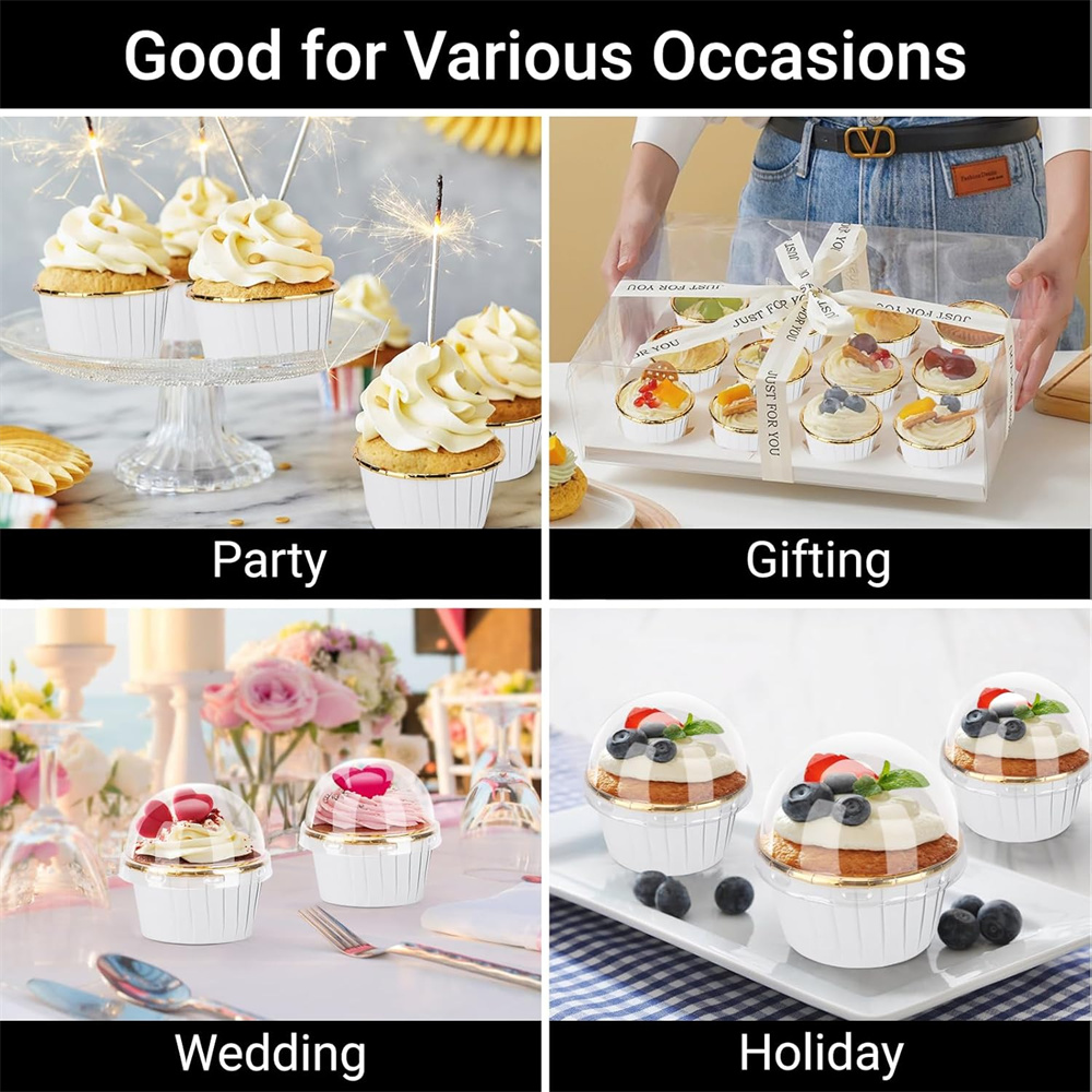 50 pcs มัฟฟินถ้วยกระดาษ Cupcak - Kitchen Baking Cake บทวิจารณ์และราคา