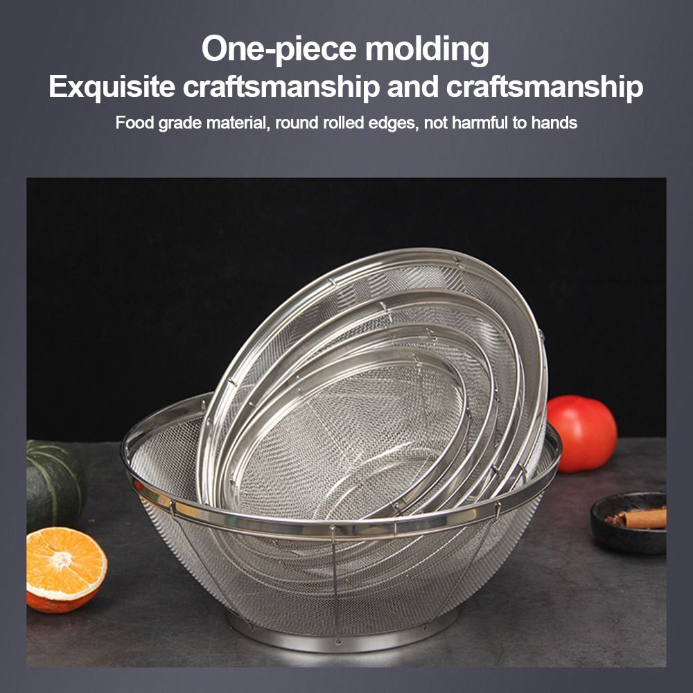 กระชอนกรองสแตนเลสแบบตาข่ายละเอ - Kitchen Jobs บทวิจารณ์และราคา