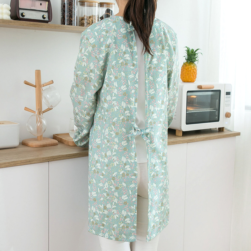 ผ้ากันเปื้อนแขนยาวผ้าฝ้ายสำหรั - Kitchen Jobs บทวิจารณ์และราคา
