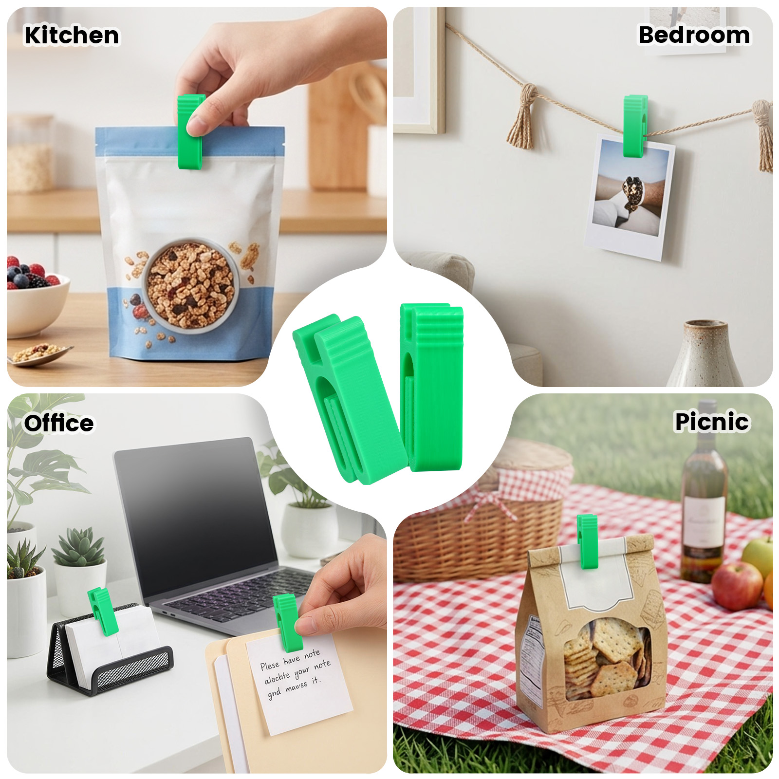 คลิปหนีบถุงขนม 10 ชิ้น คลิปหนี - Kitchen Jobs บทวิจารณ์และราคา