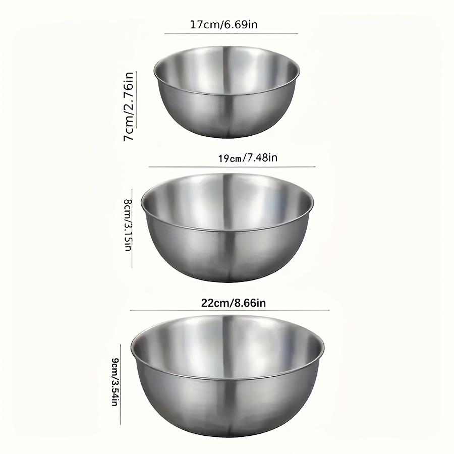 ชุดชามสลัดสแตนเลส 3 ชิ้น ชามผส - Baking Kitchen Set บทวิจารณ์และราคา