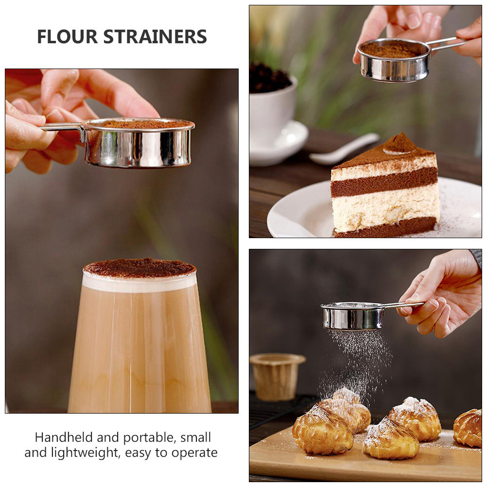ชุดตะแกรงร่อนแป้งสแตนเลส 2 ชิ้ - Baking Powder Kitchen บทวิจารณ์และราคา
