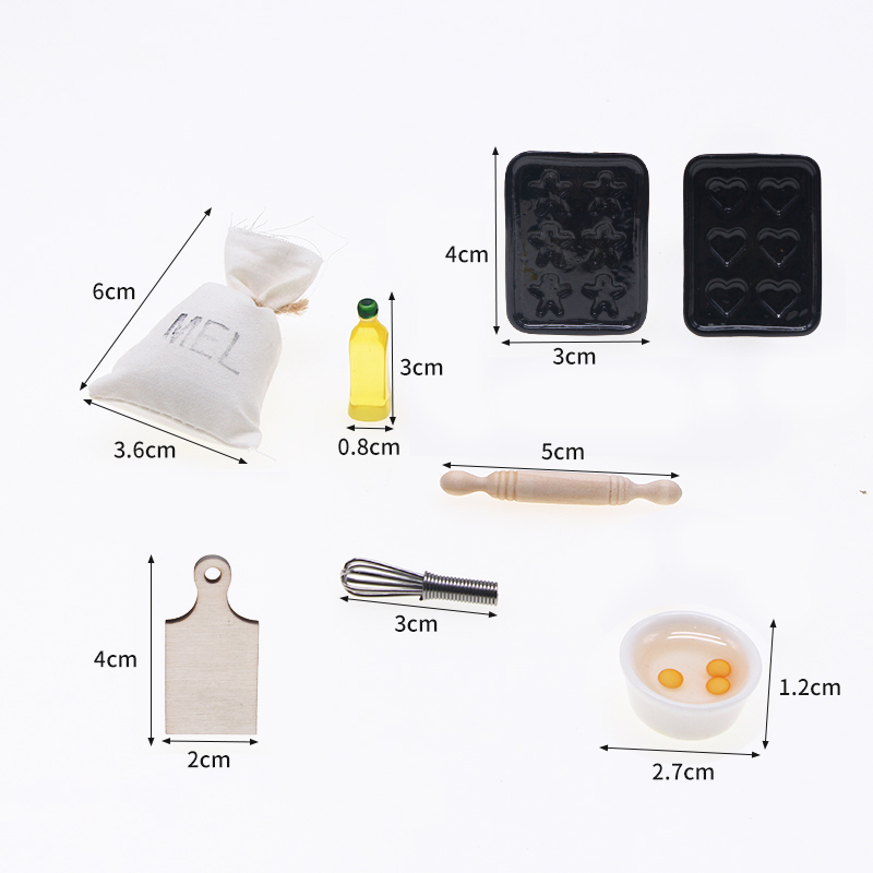 8Pcs ตุ๊กตาทำอาหารอุปกรณ์ครัวเ - Kitchen Baking Ware บทวิจารณ์และราคา