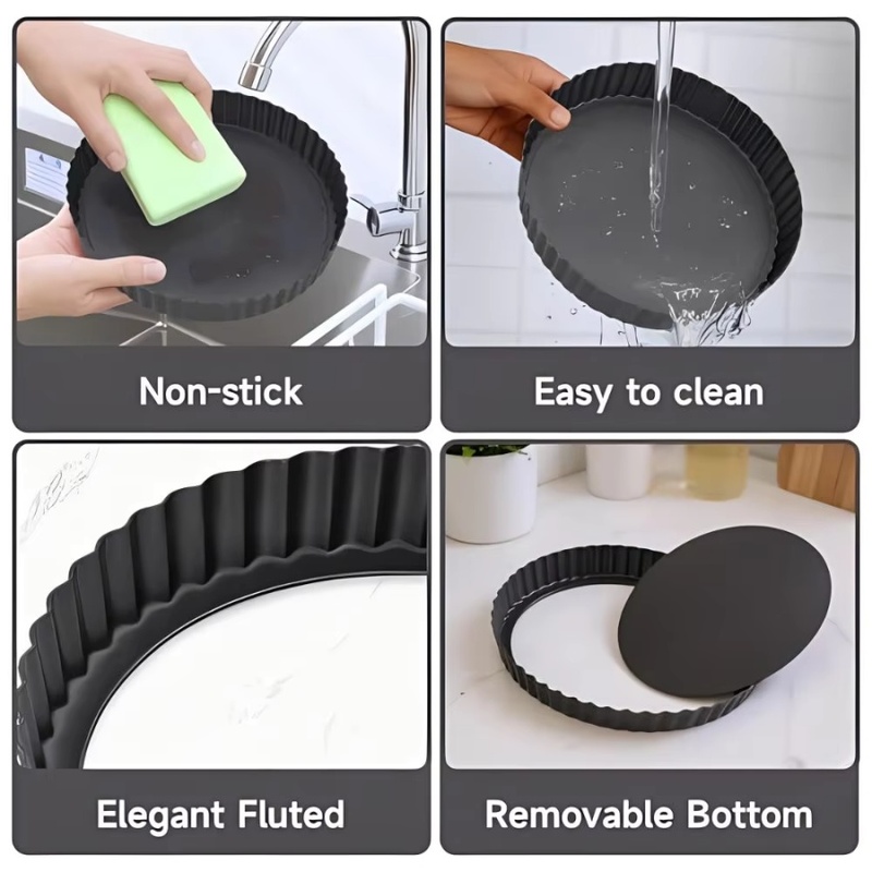 ถาดอบเค้กแบบถอดก้นได้ 1 ชิ้น ข - Kitchen Baking Pans บทวิจารณ์และราคา